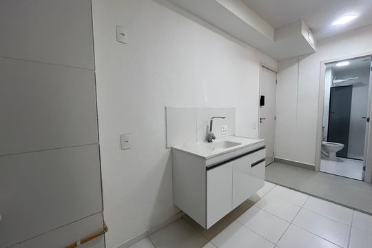 Cozinha  de apartamento para alugar com 2 quartos, 31m² em Vila Pereira Cerca, São Paulo