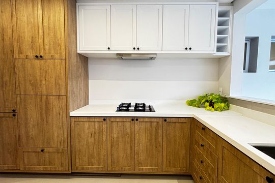 Cozinha de apartamento à venda com 3 quartos, 119m² em Vila Alzira, Santo André