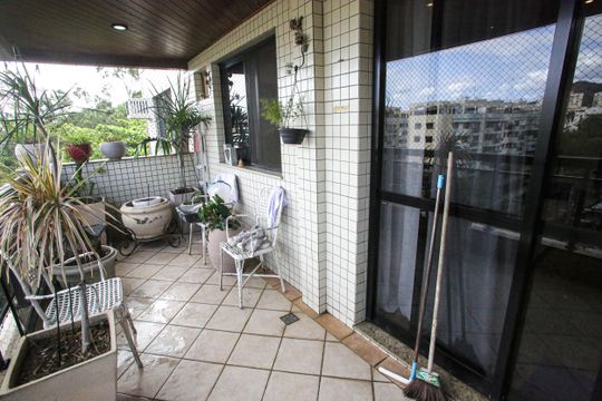 Varanda da Sala de apartamento à venda com 4 quartos, 214m² em Freguesia (jacarepaguá), Rio de Janeiro