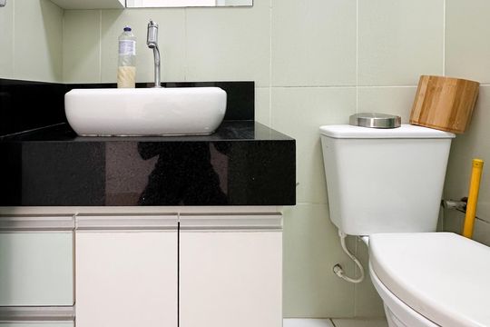 Banheiro Social de apartamento para alugar com 2 quartos, 52m² em Assunção, São Bernardo do Campo