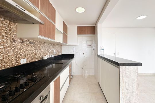 Cozinha de apartamento para alugar com 2 quartos, 52m² em Assunção, São Bernardo do Campo