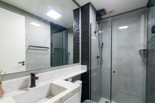 Banheiro  de apartamento para alugar com 1 quarto, 41m² em Parque Jabaquara, São Paulo