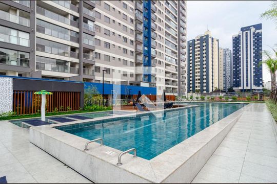 Área comum - Piscina de apartamento para alugar com 1 quarto, 35m² em Vila Monte Alegre, São Paulo