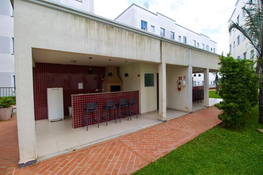 Área comum - Churrasqueira de apartamento para alugar com 2 quartos, 42m² em Abranches, Curitiba