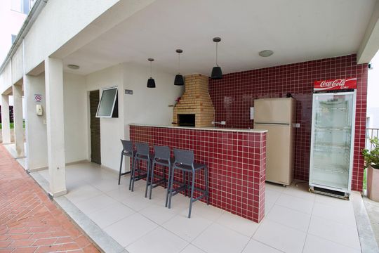 Área comum - Churrasqueira de apartamento para alugar com 2 quartos, 42m² em Abranches, Curitiba