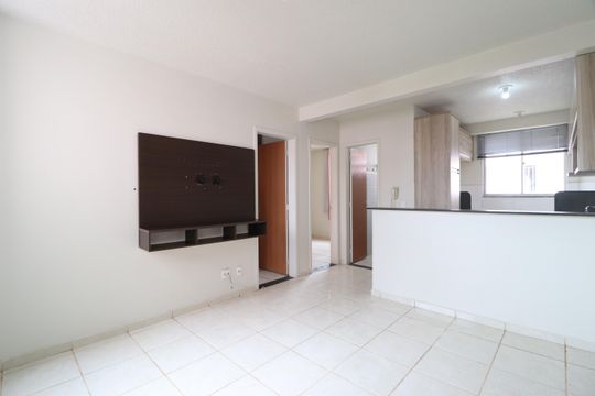 Sala de apartamento para alugar com 2 quartos, 45m² em Mansour, Uberlândia
