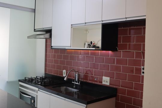 Cozinha de apartamento à venda com 2 quartos, 59m² em Jardim Belval, Barueri