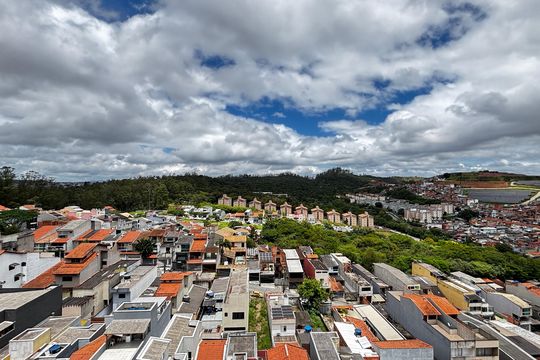 Quarto Vista de apartamento para alugar com 2 quartos, 66m² em Parque Sao Vicente, Santo André