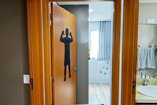 Corredor de apartamento para alugar com 2 quartos, 66m² em Parque Sao Vicente, Santo André