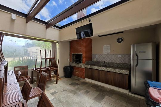 Área comum - Churrasqueira de apartamento à venda com 2 quartos, 70m² em Vila Valparaíso, Santo André