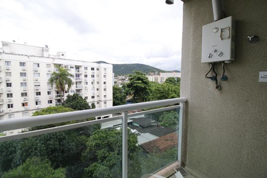 Varanda de apartamento para alugar com 1 quarto, 40m² em Taquara, Rio de Janeiro