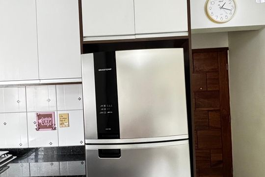 Cozinha de apartamento à venda com 2 quartos, 100m² em Vila Camilópolis, Santo André