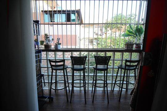 Varanda Sala de apartamento à venda com 2 quartos, 52m² em Riacho das Pedras, Contagem