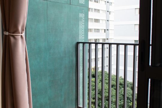 Varanda de kitnet/studio para alugar com 1 quarto, 22m² em Santo Amaro, São Paulo