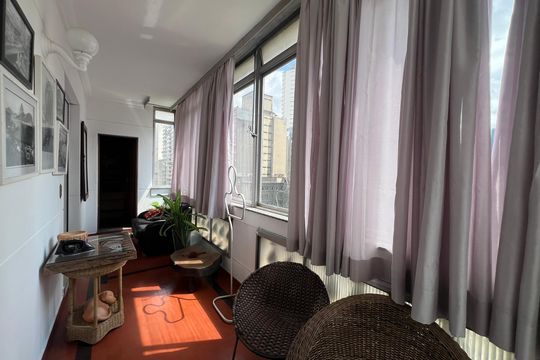 Varanda de apartamento à venda com 2 quartos, 200m² em República, São Paulo