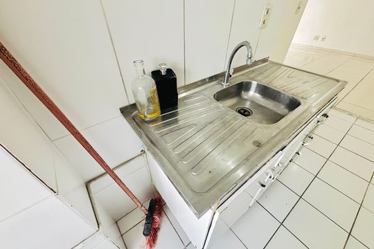Cozinha de apartamento à venda com 2 quartos, 48m² em Jardim Castelo, São Paulo