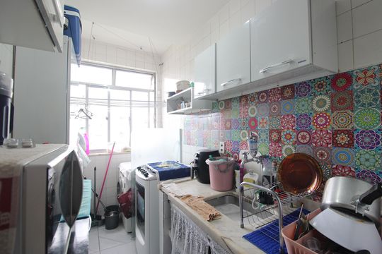 Cozinha de apartamento à venda com 1 quarto, 4m² em Pechincha, Rio de Janeiro