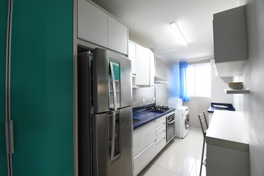 Cozinha de apartamento para alugar com 3 quartos, 102m² em São Domingos, São José dos Pinhais