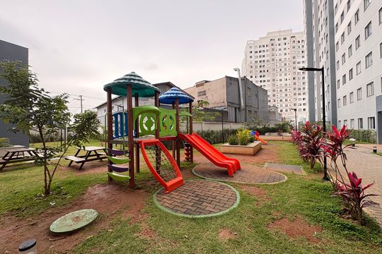 Área comum - Playground de apartamento para alugar com 2 quartos, 42m² em Santa Maria, Santo André