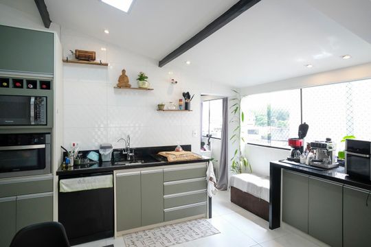 Cozinha de casa para alugar com 1 quarto, 60m² em Olímpico, São Caetano do Sul