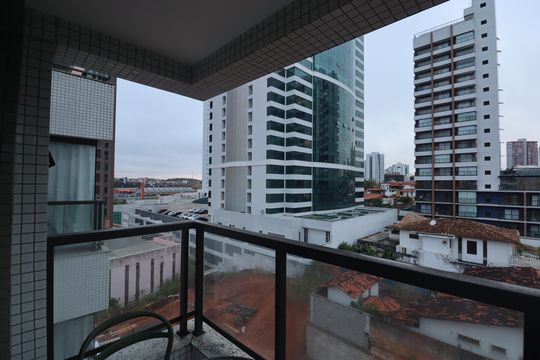 Varanda de kitnet/studio para alugar com 1 quarto, 22m² em Caminho das Árvores, Salvador