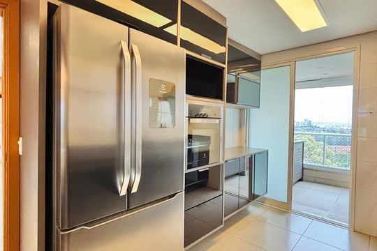 Cozinha de apartamento para alugar com 3 quartos, 172m² em Centro Empresarial Tamboré, Santana de Parnaíba