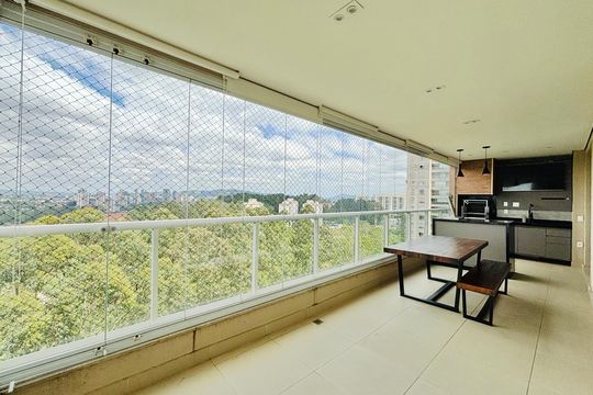 Sacada de apartamento para alugar com 3 quartos, 172m² em Centro Empresarial Tamboré, Santana de Parnaíba