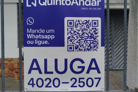 Placa HVTG-684 de casa para alugar com 2 quartos, 390m² em Santa Paula, São Caetano do Sul