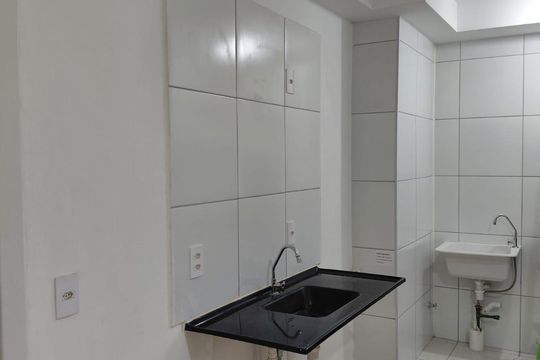 Cozinha de apartamento para alugar com 2 quartos, 35m² em Canindé, São Paulo