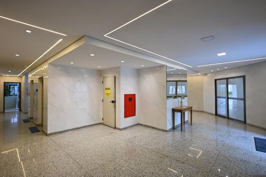 Hall Social de apartamento para alugar com 2 quartos, 78m² em Chácara Agrindus, Taboão da Serra