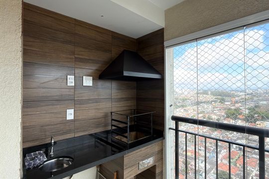 Varanda gourmet de apartamento à venda com 2 quartos, 55m² em Jardim Independencia, São Bernardo do Campo