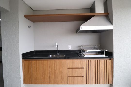 Varanda gourmet de apartamento para alugar com 3 quartos, 115m² em Gávea, Uberlândia