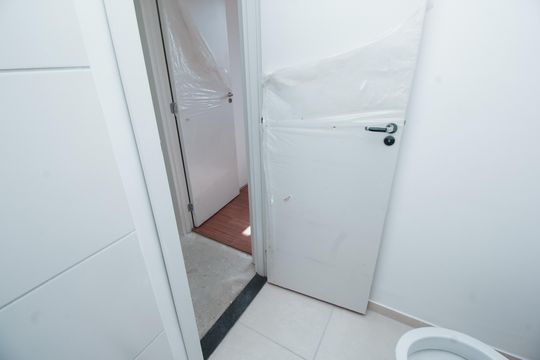 Banheiro de apartamento à venda com 2 quartos, 35m² em Santa Maria, Santo André