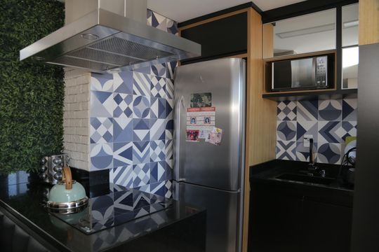 Cozinha de apartamento à venda com 2 quartos, 44m² em Vila Princesa Isabel, São Paulo