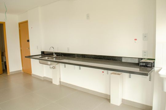 Cozinha de apartamento à venda com 3 quartos, 128m² em Setor Marista, Goiânia