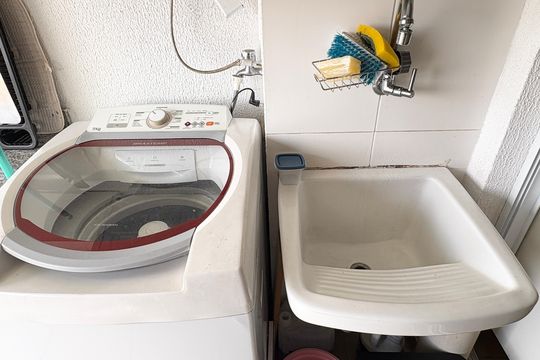 Área de Serviço de apartamento para alugar com 3 quartos, 70m² em Moinho Velho, São Paulo