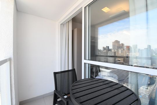 Sacada do Studio de kitnet/studio para alugar com 1 quarto, 19m² em Centro, Curitiba