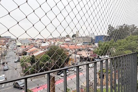 Varanda da Sala de apartamento à venda com 2 quartos, 59m² em Vila Amélia, São Paulo