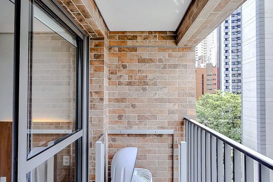 Varanda de kitnet/studio para alugar com 1 quarto, 24m² em Chácara Klabin, São Paulo