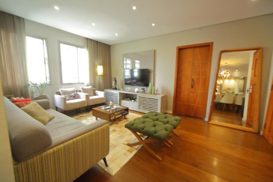Sala  de apartamento à venda com 3 quartos, 110m² em Jardim Chácara Inglesa, São Bernardo do Campo