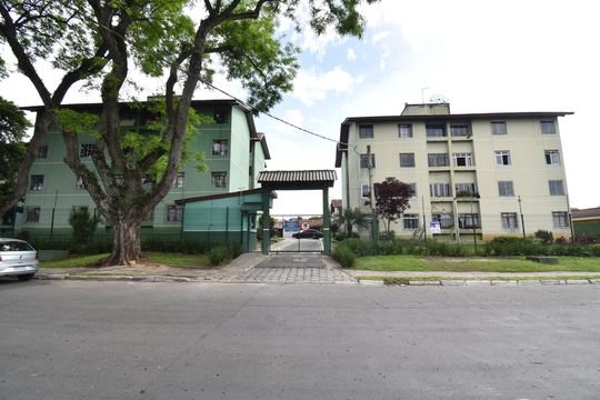 Fachada do condomínio de apartamento para alugar com 2 quartos, 43m² em Cidade Industrial de Curitiba, Curitiba