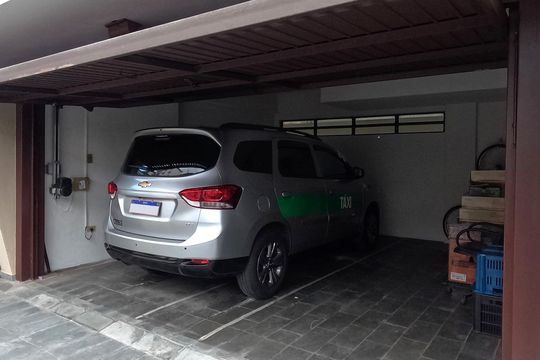 Garagem Fechada Privada - 2 lugares de apartamento para alugar com 3 quartos, 146m² em Aparecida, Santos