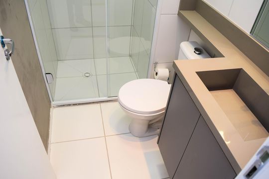 Banheiro de apartamento para alugar com 1 quarto, 24m² em Tatuapé, São Paulo