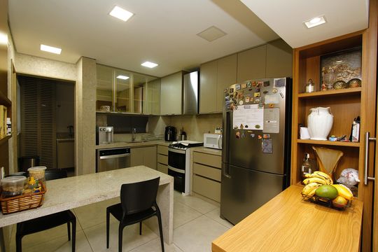 Cozinha de apartamento à venda com 3 quartos, 120m² em São Bento, Belo Horizonte