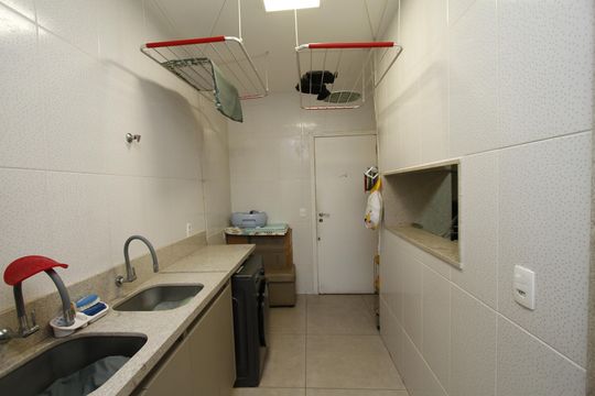 Área de Serviço de apartamento à venda com 3 quartos, 120m² em São Bento, Belo Horizonte