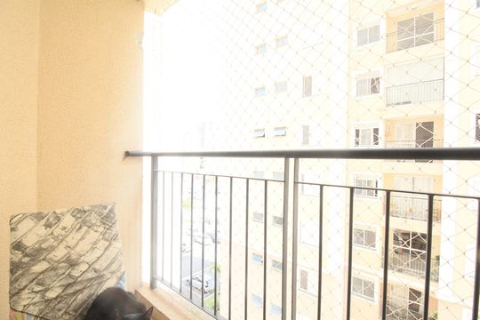 Varanda Sala de apartamento à venda com 2 quartos, 49m² em Vila Andrade, São Paulo