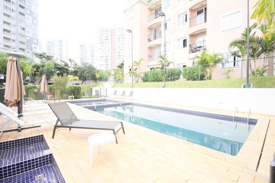Área comum - Piscina de apartamento à venda com 2 quartos, 49m² em Vila Andrade, São Paulo