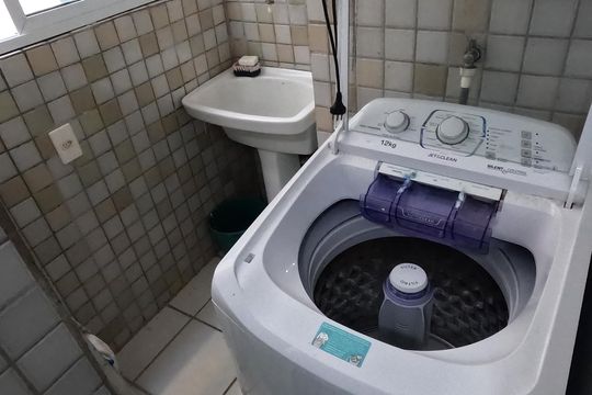 Área de Serviço de apartamento para alugar com 1 quarto, 44m² em Ponta da Praia, Santos