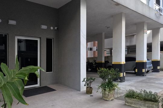 Área Comun - Entrada de apartamento para alugar com 1 quarto, 44m² em Ponta da Praia, Santos