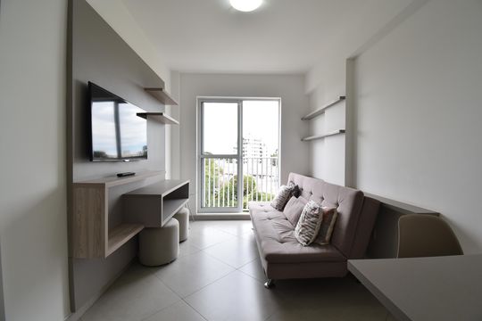 Sala de apartamento para alugar com 1 quarto, 64m² em Portão, Curitiba